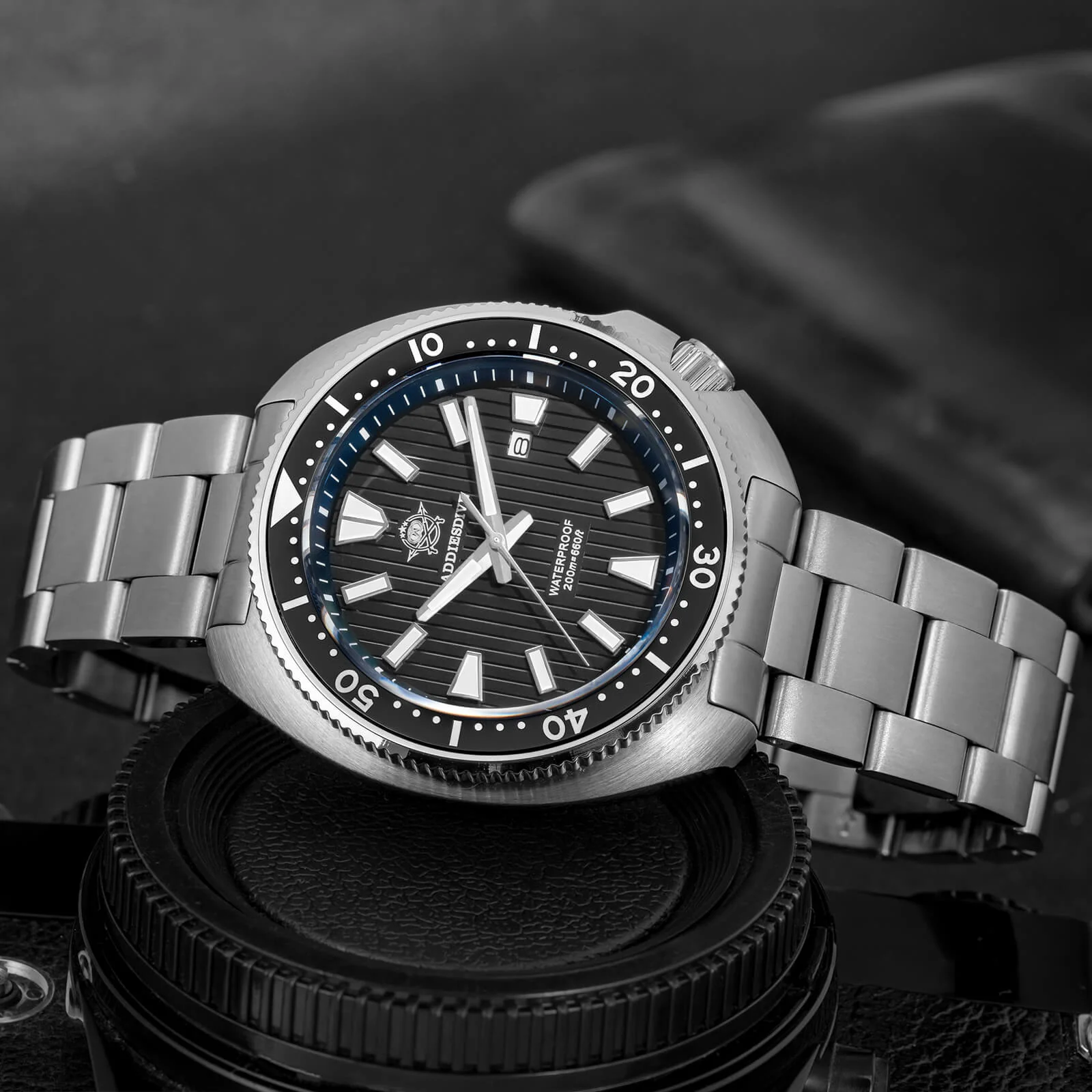 🔥Summer Sale🔥Addiesdive Turtle Quartz Diver Men Watch AD2507 - Image 6