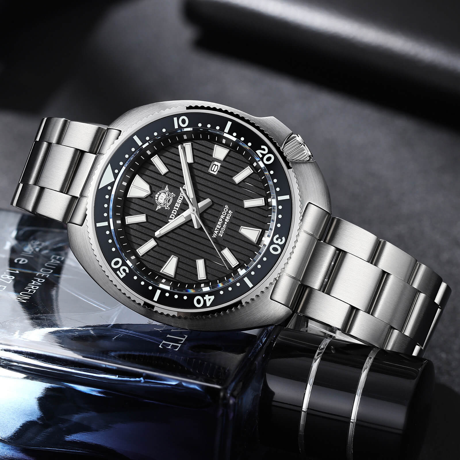 🔥Summer Sale🔥Addiesdive Turtle Quartz Diver Men Watch AD2507 - Image 7