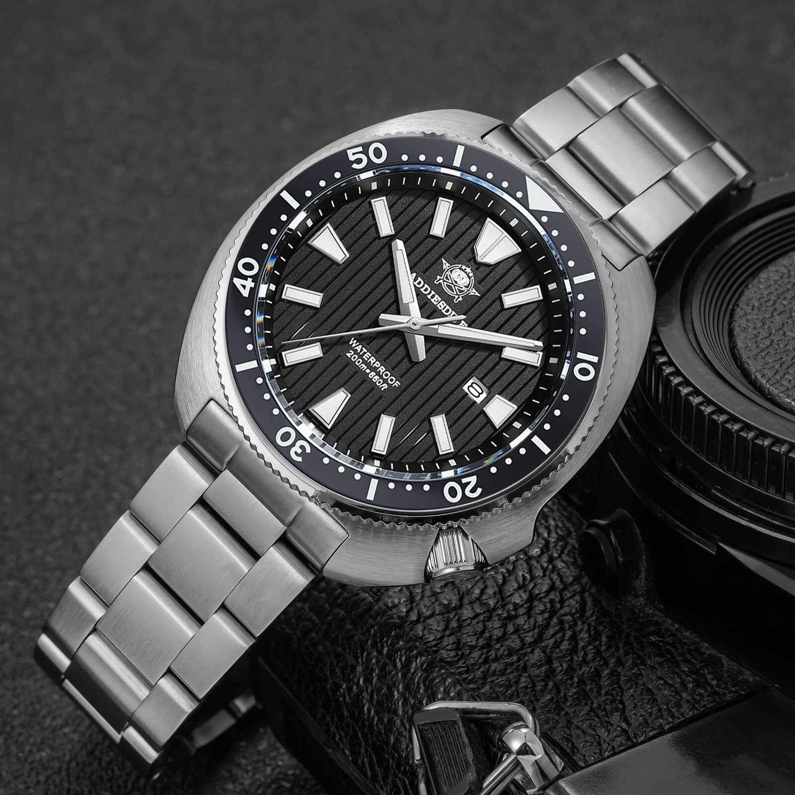 🔥Summer Sale🔥Addiesdive Turtle Quartz Diver Men Watch AD2507 - Image 8