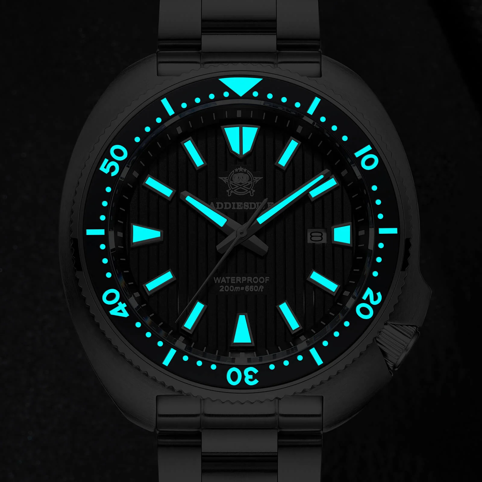 🔥Summer Sale🔥Addiesdive Turtle Quartz Diver Men Watch AD2507 - Image 9